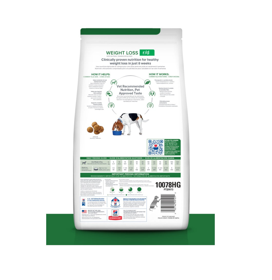 ALIMENTO HILLSHILL´S DIET R/D WEIGHT LOSS 1,5 KG