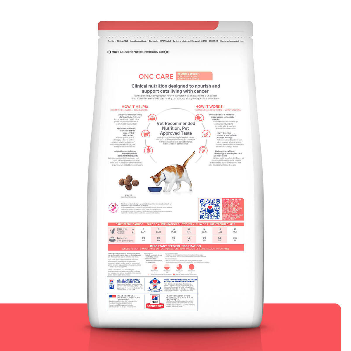 ALIMENTO HILLS DIET ONC CARE GATO 3,17 KG