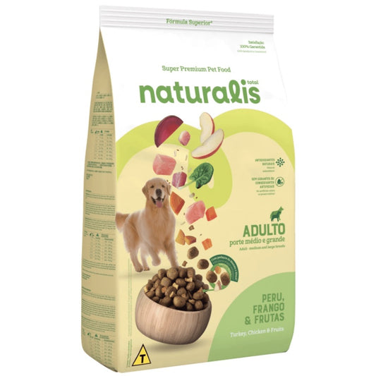 Alimento Naturalis Pollo Pavo y Frutas 12 kg.