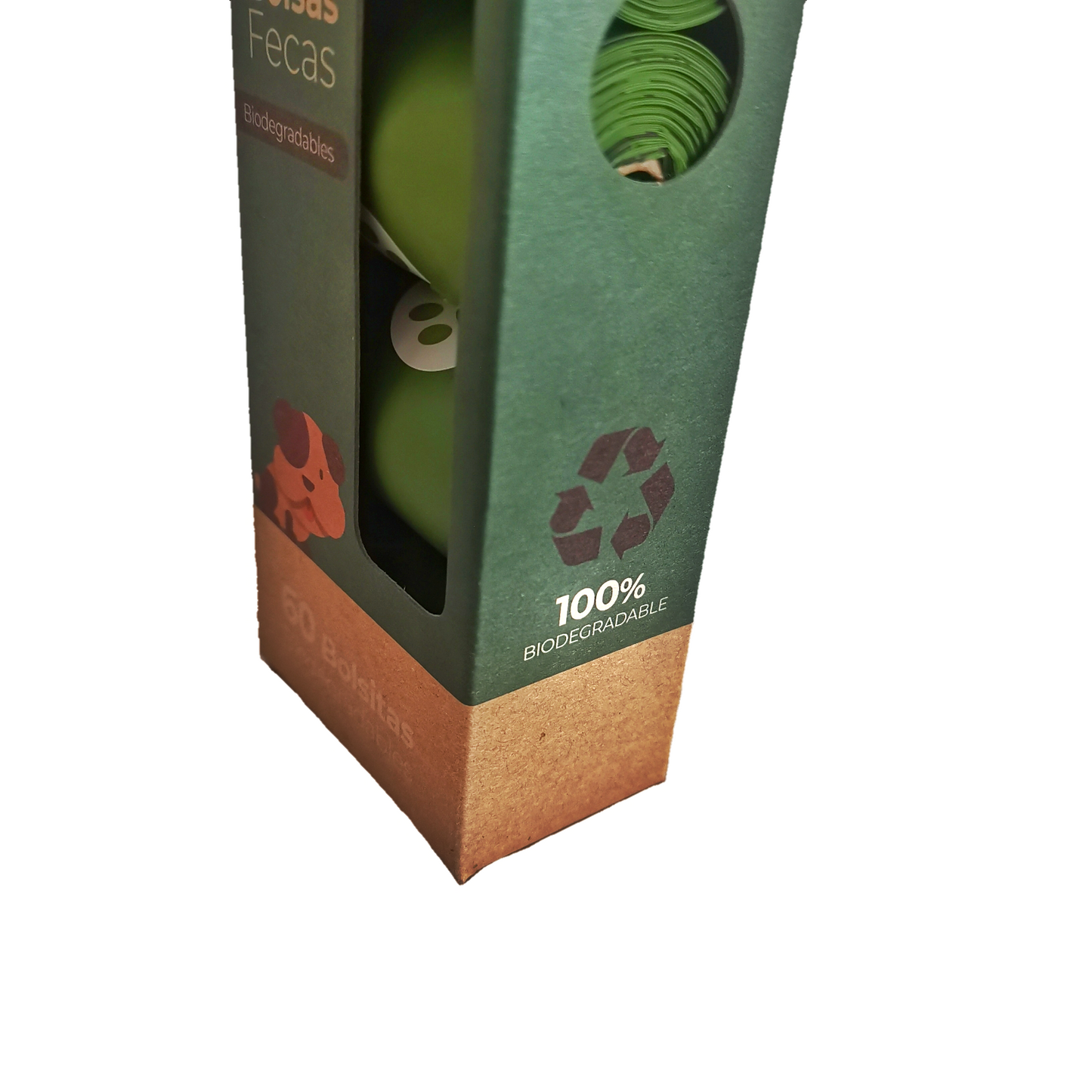Bolsas para desechos, 100% biodegradable y compostable. 60 bolsas