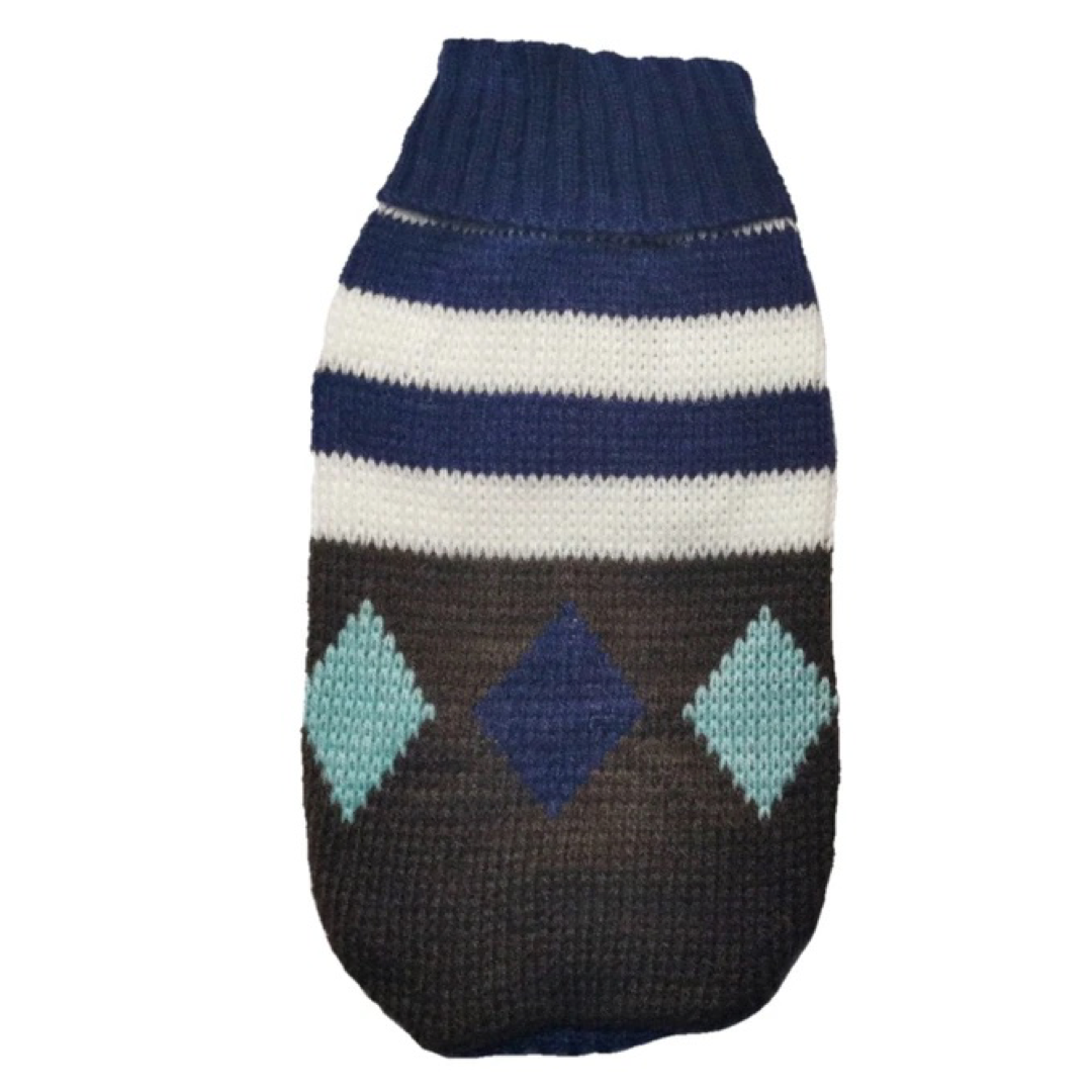 Sweater Diseño Rombos para Perros Pequeños y Medianos.
