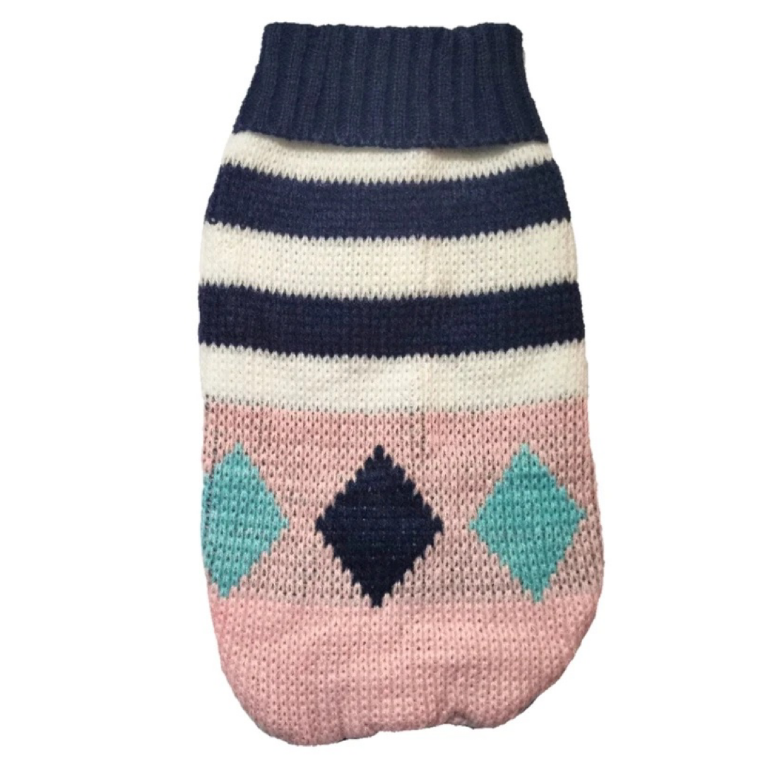 Sweater Diseño Rombos para Perros Pequeños y Medianos.