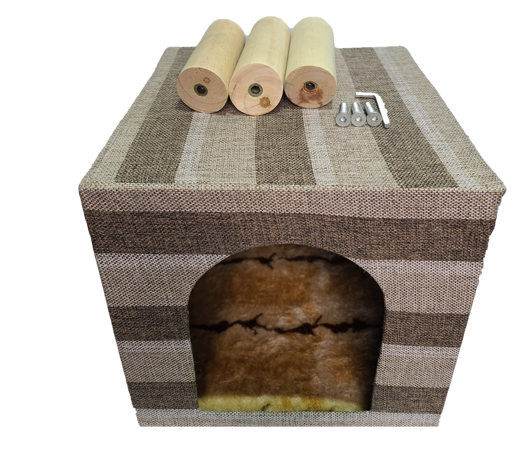 Casa de Gato Madera lindas, cómodas y seguras.