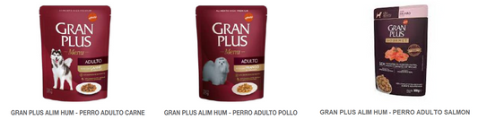 Gran Plus Dog Pouch Alimento Húmedo variedades