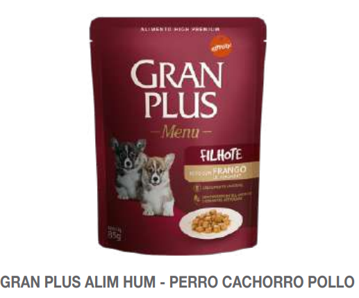 Gran Plus Dog Pouch Alimento Húmedo variedades