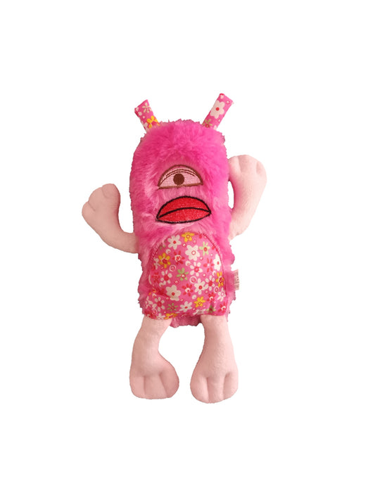 Peluche para perros Super Monstruo Rosado