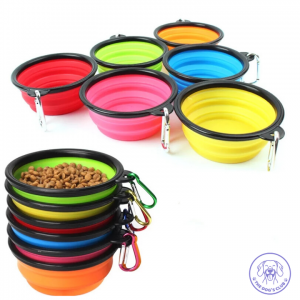 Plato plegable paseos para perro