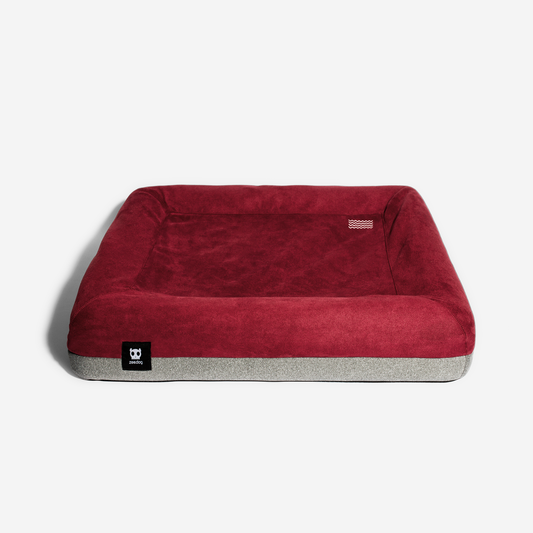 Zeedog Bed Cover Burgundy/Grey-Small